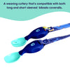 Handi Cutlery Attachable Weaning Cutlery Set | Oceans of Fun Dark Blue