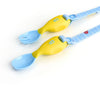 Handi Cutlery Attachable Weaning Cutlery Set | Ducklings Pool Party Blue