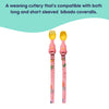 Handi Cutlery Attachable Weaning Cutlery Set | Teddy Bear Pink