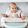 Long Sleeve Coverall Weaning Bib | Happy Hares Off white