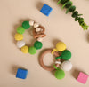 Neem Wood Bead Teether & Rattle And Push & Pull Toy Set