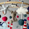 Cot Mobile | Nautical Captain Teddy