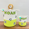 Jute Cotton Storage Basket | Football Frenzy