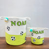 Jute Cotton Storage Basket | Football Frenzy