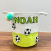 Jute Cotton Storage Basket | Football Frenzy