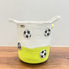 Jute Cotton Storage Basket | Football Frenzy