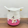 Jute Cotton Storage Basket | Magical Unicorn