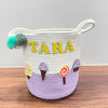 Jute Cotton Storage Basket | Sweet Treats