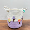 Jute Cotton Storage Basket | Sweet Treats