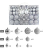 Bauble Kit | Silver | 100  pcs