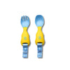 Handi Cutlery Attachable Weaning Cutlery Set | Ducklings Pool Party Blue