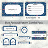 Blue Abstract Pattern | Assorted Label Pack