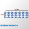 Blue Floral | Mini Wall Art Sticker