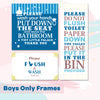 Boys Only | Bathroom Frames (Set of 3)