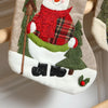 Checkered Cheer Stocking | Chilly Snowman