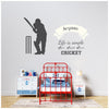 Cricket Player | Wall Name Sticker