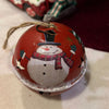 Snowbell Bauble | Crimson & Evergreen | Set of 2