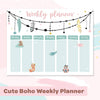 Cute Boho | Weekly Planner Wall Sticker