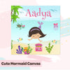 Cute Mermaid | Name Canvas For Wall