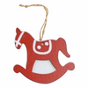 Radiant Red Ornaments | Rocking Horse