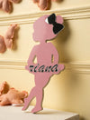 Personalised Lamp | Pink Ballerina