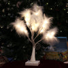 Decorative Feather LED Light Table Top Christmas Tree