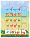 Dinosaur Activity and Colouring Book - Die Cut Animal Shaped Book