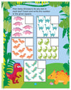 Dinosaur Activity and Colouring Book - Die Cut Animal Shaped Book