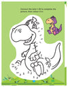 Dinosaur Activity and Colouring Book - Die Cut Animal Shaped Book