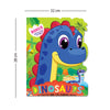 Dinosaur Activity and Colouring Book - Die Cut Animal Shaped Book