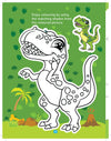 Dinosaur Activity and Colouring Book - Die Cut Animal Shaped Book