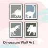 Dinosaurs | Framed Wall Art (Set of 4)