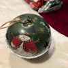 Snowbell Bauble | Crimson & Evergreen | Set of 2