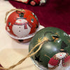 Snowbell Bauble | Crimson & Evergreen | Set of 2