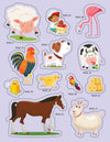 Explore the Farm Activity Book with Stickers and 3D Models