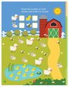 Farm Activity and Colouring Book- Die Cut Animal Shaped Book