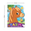 Farm Activity and Colouring Book- Die Cut Animal Shaped Book