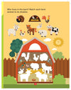 Farm Activity and Colouring Book- Die Cut Animal Shaped Book