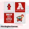 Fire Engine | Canvas For Wall (Set of 4)