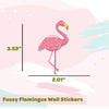 Fussy Flamingo | Mini Wall Art Sticker