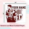 Generic Leo Messi Football Player | Wall Name Sticker