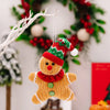 Handmade Knitted GingerBread Ornaments | Set of 2