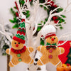 Handmade Knitted GingerBread Ornaments | Set of 2