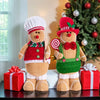 Handmade Knitted Gingerbread Stuffed Figurine | Lollipop Delight