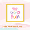 Girls Rule | Framed Wall Art (Set of 4)