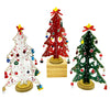 Wooden DIY 3D Winter Wonderland Tabletop Tree With 20 Ornaments | White