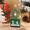 Wooden DIY Advent Calendar Countdown to Merry Day | Green