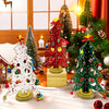 Wooden DIY 3D Winter Wonderland Tabletop Tree With 20 Ornaments (Set of 3)