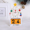 Wooden DIY Advent Calendar Countdown to Merry Day | White