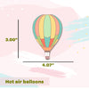 Hot Air Balloons | Mini Wall Art Sticker